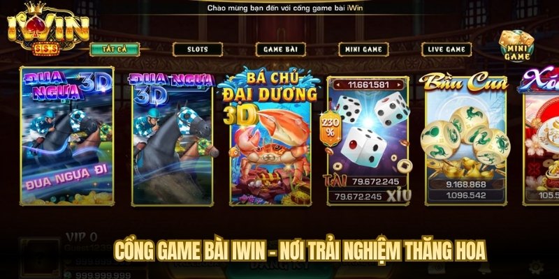 Cổng game bài IWIN – Nơi trải nghiệm thăng hoa